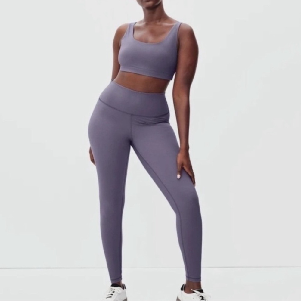 Everlane Womens The Perform Legging Dark Plum Purple M